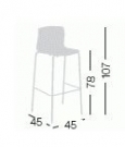 barová židle Slot rozměr