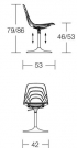 židle Coupe´.5 cu rozměr