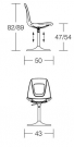 židle Femi 5 rozměr