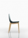 Slim.W nat. beech black seat side view
