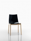 Slim.W nat. beech black seat