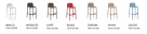 barová židle Lido_vzorník