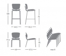 židle Slide_rozměr