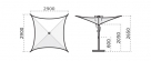 designové slunečníky_vela 2,9x2,9
