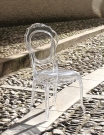 designová čirá židle Belle Epoque