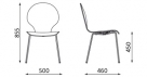 židle do jídelny_acerola_rozměr