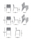 židle Zenith_rozměry