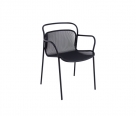 zahradní kovová židle s područkami_modern