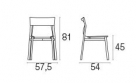 zahradní židle alu Breeze_rozměry